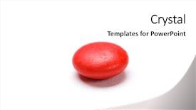  Presentation with healthcare - Audience pleasing slides consisting of red pill isolated on white backdrop and a white colored foreground