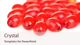  Presentation with pills - Slide set with red pills on white background background and a lemonade colored foreground