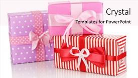  Presentation with pink and purple - Slides featuring red pink and purple gift background and a lemonade colored foreground