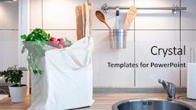  Presentation with red planet - PPT layouts with red planet - ecological shopping bag with fresh background and a light gray colored foreground