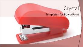  Presentation with plastic - Slide deck featuring red-plastic-stapler-isolated background and a lemonade colored foreground