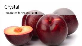  Presentation with fruit - Beautiful presentation featuring  backdrop and a  colored foreground