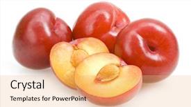  Presentation with red stars gala - Colorful presentation enhanced with red plums backdrop and a  colored foreground