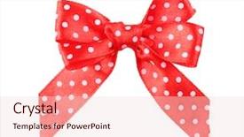  Presentation with white red employees - PPT layouts with red polka dot bow isolated background and a lemonade colored foreground