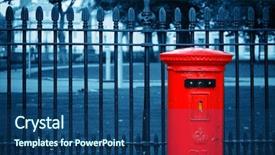  Presentation with historical architecture - Cool new theme with red post box in street backdrop and a  colored foreground
