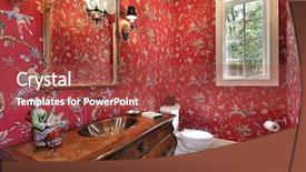  Presentation with red beet root - Beautiful PPT layouts featuring red powder room in luxury backdrop and a red colored foreground