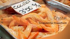  Presentation with market - Cool new theme with red-prawns-on-market-display backdrop and a gold colored foreground
