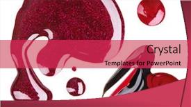  Presentation with enamel - Amazing slides having red purple and black nail backdrop and a red colored foreground