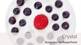  Presentation with red white blue - PPT theme consisting of red-raspberry-and-blue-bilberry background and a sky blue colored foreground