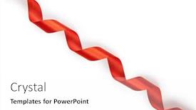  Presentation with pure white - Cool new presentation with red-ribbon-curl-isolated backdrop and a white colored foreground