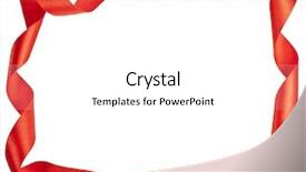  Presentation with birthday - Theme consisting of red ribbon frame isolated background and a white colored foreground