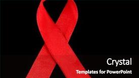  Presentation with red ribbon hiv - Amazing presentation design having red ribbon hiv aids isolated backdrop and a wine colored foreground
