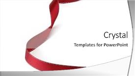  Presentation with red - Cool new PPT layouts with red ribbon isolated on white backdrop and a white colored foreground