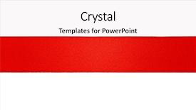  Presentation with paths - Cool new slides with red ribbon on a white backdrop and a sky blue colored foreground