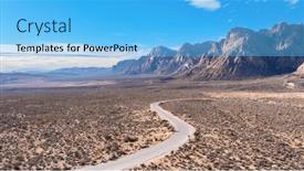  Presentation with maintain - Theme featuring red-rock-canyon-in-las background and a light blue colored foreground