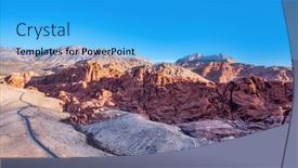  Presentation with maintain - Slide set featuring red-rock-canyon-in-las background and a  colored foreground