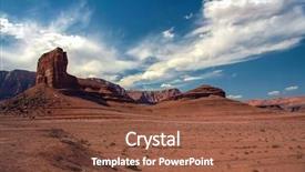  Presentation with arizona - Cool new slides with red rock formations in arizona backdrop and a tawny brown colored foreground