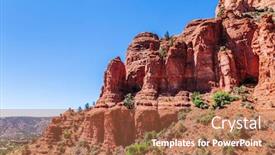  Presentation with arizona - Cool new slides with red rock formations in sedona arizona usa american landmark backdrop and a coral colored foreground