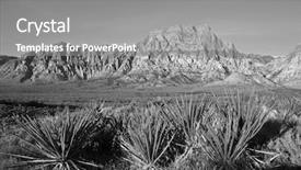  Presentation with nevada desert - Audience pleasing PPT theme consisting of red rock nevada sandstone backdrop and a gray colored foreground
