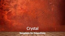  Presentation with surreal - Colorful PPT theme enhanced with red room red wall backdrop and a tawny brown colored foreground