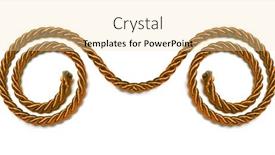  Presentation with shape - Presentation featuring red-rope-on-white background and a lemonade colored foreground