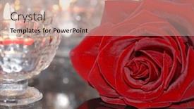  Presentation with burn - Cool new presentation with red rose close up and burn candles in glass backdrop and a coral colored foreground