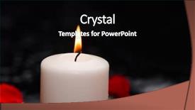  Presentation with red and white rose petals - Audience pleasing PPT layouts consisting of red rose petals with white backdrop and a  colored foreground