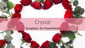  Presentation with frame border - Theme enhanced with red-roses-border-frame background and a coral colored foreground