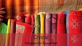  Presentation with red carpet - Audience pleasing presentation theme consisting of red rug - african carpet background detail backdrop and a red colored foreground