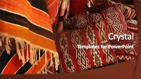  Presentation with moroccan - Presentation theme having red rug - moroccan cushions in a street background and a tawny brown colored foreground