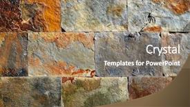  Presentation with red blue yellow - Slide set enhanced with red rusted yellow and green background and a coral colored foreground