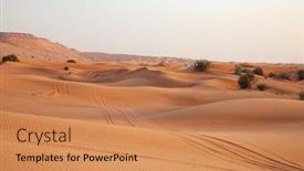  Presentation with riyadh - Slide set enhanced with red-sand-arabian-desert-near background and a coral colored foreground