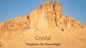  Presentation with saudi arabia - Presentation theme featuring red-sand-arabian-desert-near background and a yellow colored foreground