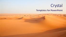  Presentation with abu dhabi united arab emirates - Presentation consisting of red sand arabian desert near background and a sky blue colored foreground