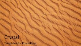  Presentation with abu dhabi united arab emirates - Slides featuring red sand arabian desert near background and a gold colored foreground