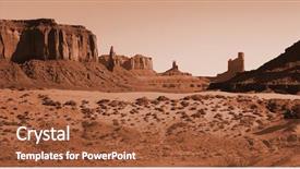  Presentation with sand dunes - Slide deck featuring red-sand-dunes-and-mitten background and a red colored foreground