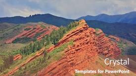  Presentation with central asia - Amazing presentation having red-sandstone-rock-formations-seven backdrop and a coral colored foreground
