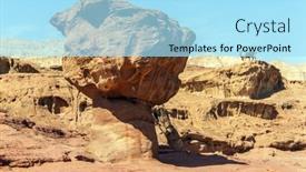  Presentation with sandstone - PPT layouts enhanced with red-sandstone-rock-mushroom background and a arctic colored foreground