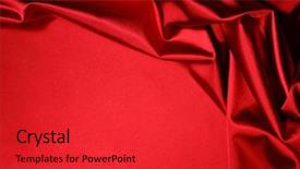  Presentation with pharmaceutical red - Beautiful presentation theme featuring red satin background backdrop and a red colored foreground