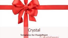  Presentation with gift ribbon - Cool new theme with red satin gift bow ribbon backdrop and a lemonade colored foreground