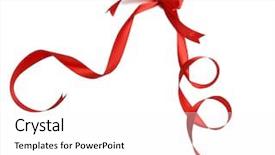  Presentation with red ribbon hiv - Beautiful slides featuring red satin ribbon and bow backdrop and a white colored foreground