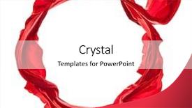  Presentation with shots - Amazing slide set having red satins in circle shape backdrop and a white colored foreground
