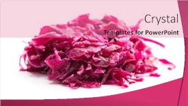  Presentation with cabbage - PPT layouts featuring red-sauerkraut-sour-pickled-cabbage background and a coral colored foreground