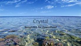  Presentation with clean water - Presentation design having red-sea-coral-reef background and a light blue colored foreground