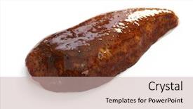  Presentation with sea cucumber - Slides featuring red sea cucumber aka namako background and a soft green colored foreground