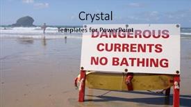  Presentation with currents - Beautiful PPT theme featuring red sea information - dangerous currents sign portreath cornwall backdrop and a  colored foreground