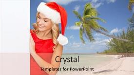  Presentation with christmas holidays - Colorful slides enhanced with red sea information - winter holidays christmas advertising backdrop and a  colored foreground