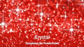  Presentation with red star - Audience pleasing presentation theme consisting of red shiny glitter stars holiday backdrop and a crimson colored foreground