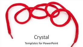  Presentation with red sparkle - Slide set consisting of red shoelace background and a white colored foreground