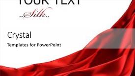  Presentation with silk - Cool new slide set with red silk border backdrop and a white colored foreground